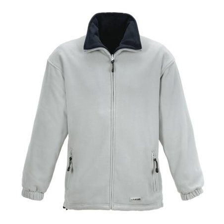 Planam Stream Fleece Jacke Winter hellgrau/marine