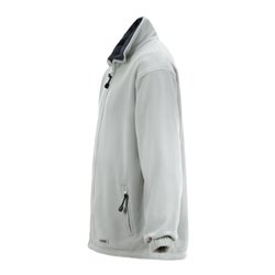 Planam Stream Fleece Jacke Winter hellgrau/marine