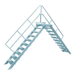 Hymer Überstieg stationär Stufenbreite 1000 mm Treppenneigung 45°