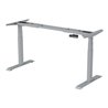 STIER Elektrisch höhenverstellbares Schreibtisch-Gestell TSR silber mit Doppelmotor für Platten 120x60cm bis 180x80cm
