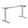 STIER Elektrisch höhenverstellbares Schreibtisch-Gestell TSR silber mit Doppelmotor für Platten 120x60cm bis 180x80cm