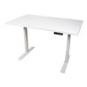 STIER Elektrisch höhenverstellbarer Schreibtisch TSR weiß/weiß