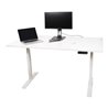 STIER Elektrisch höhenverstellbarer Schreibtisch TSR weiß/weiß