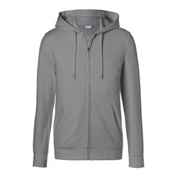 Kübler Shirts Kapuzen-Sweatjacke mittelgrau