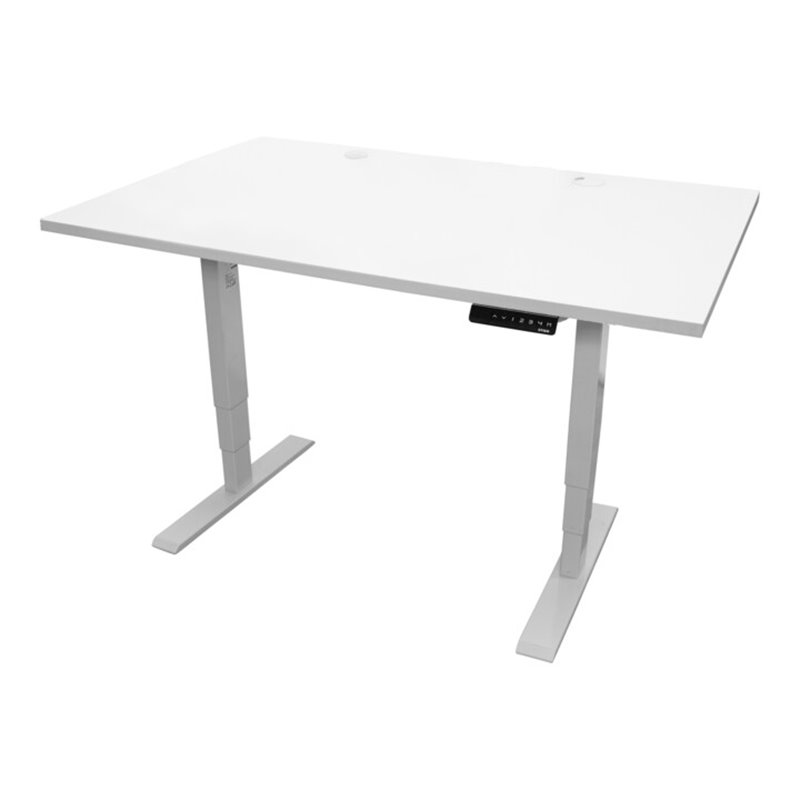 STIER Elektrisch höhenverstellbarer Schreibtisch THA weiß/weiß