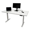 STIER Elektrisch höhenverstellbarer Schreibtisch THA weiß/weiß