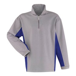 Kübler Shirt-Dress Shirt 5119 mittelgrau/kornblumenblau