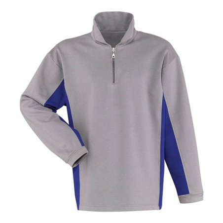 Kübler Shirt-Dress Shirt 5119 mittelgrau/kornblumenblau