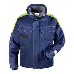Fristads Baumwoll-Winterjacke 447 FASI Blau (Herren)