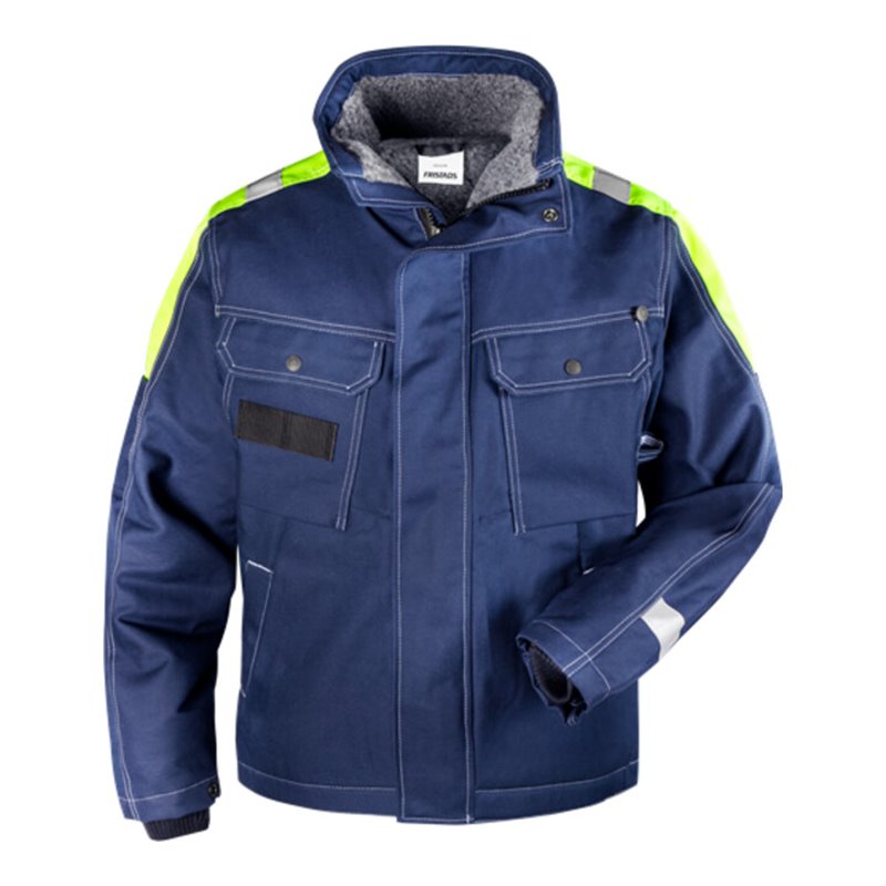 Fristads Baumwoll-Winterjacke 447 FASI Blau (Herren)