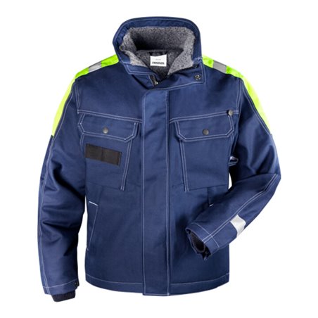 Fristads Baumwoll-Winterjacke 447 FASI Blau (Herren)