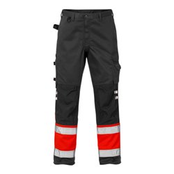 Fristads High Vis Hose Kl. 1 2032 PLU Rot (Herren)