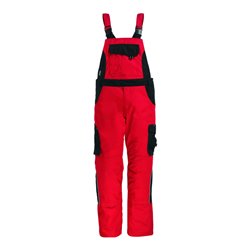 FHB Latzhose Eckhard 130630 rot/schwarz
