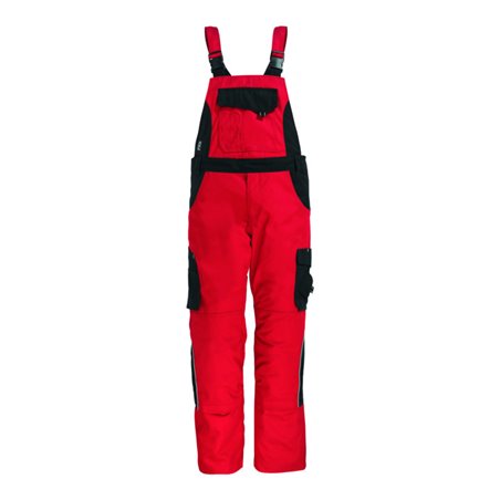 FHB Latzhose Eckhard 130630 rot/schwarz