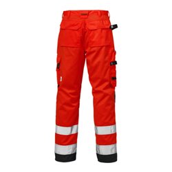 Fristads High Vis Hose Kl. 2 2026 PLU Rot (Herren)