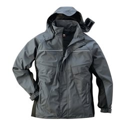 H.D. Concept Regenjacke Sarasota grau/schwarz