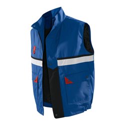 Kübler Brand X Weste 1136 kornblumenblau/rot