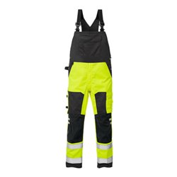Fristads High Vis Latzhose Kl. 2 1015 PLU Gelb (Herren)