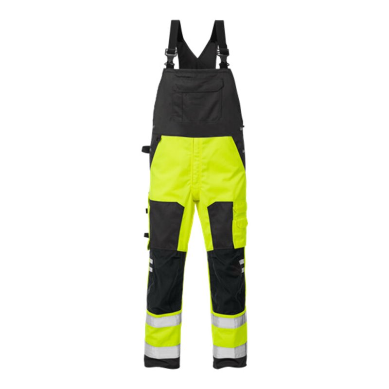 Fristads High Vis Latzhose Kl. 2 1015 PLU Gelb (Herren)