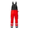 Fristads High Vis Latzhose Kl. 2 1015 PLU Rot (Herren)
