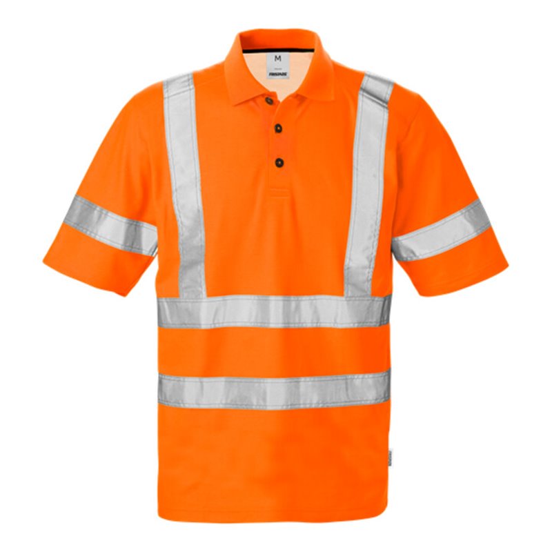 Fristads High Vis Poloshirt 7025 Kl. 3 PHV Orange (Herren)