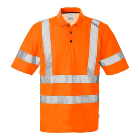Fristads High Vis Poloshirt 7025 Kl. 3 PHV Orange (Herren)