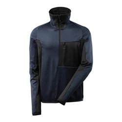 Mascot Fleecepullover mit kurzem Reißverschluss Microfleecejacke dunkelmarine/schwarz
