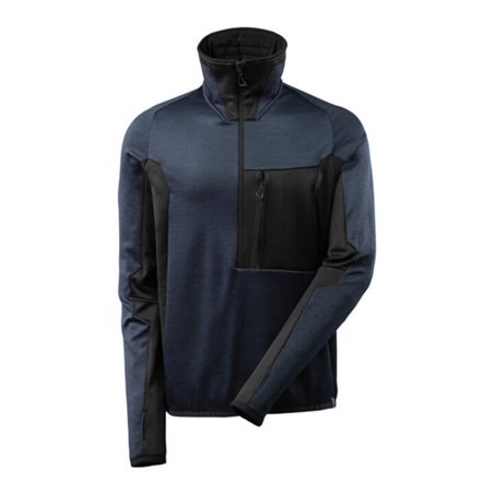 Mascot Fleecepullover mit kurzem Reißverschluss Microfleecejacke dunkelmarine/schwarz