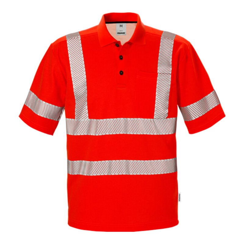 Fristads High Vis Poloshirt Kl. 3 7406 PHV Rot (Herren)