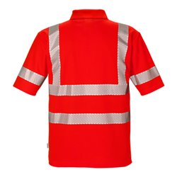 Fristads High Vis Poloshirt Kl. 3 7406 PHV Rot (Herren)