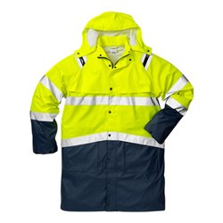 Fristads High Vis Regenmantel Kl. 3 4634 RS Dunkelblau (Unisex)