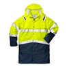 Fristads High Vis Regenmantel Kl. 3 4634 RS Dunkelblau (Unisex)