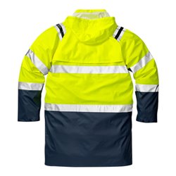 Fristads High Vis Regenmantel Kl. 3 4634 RS Dunkelblau (Unisex)