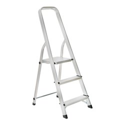 STIER Stehleiter mit Plattform einseitig begehbar 150 kg DIN EN 131