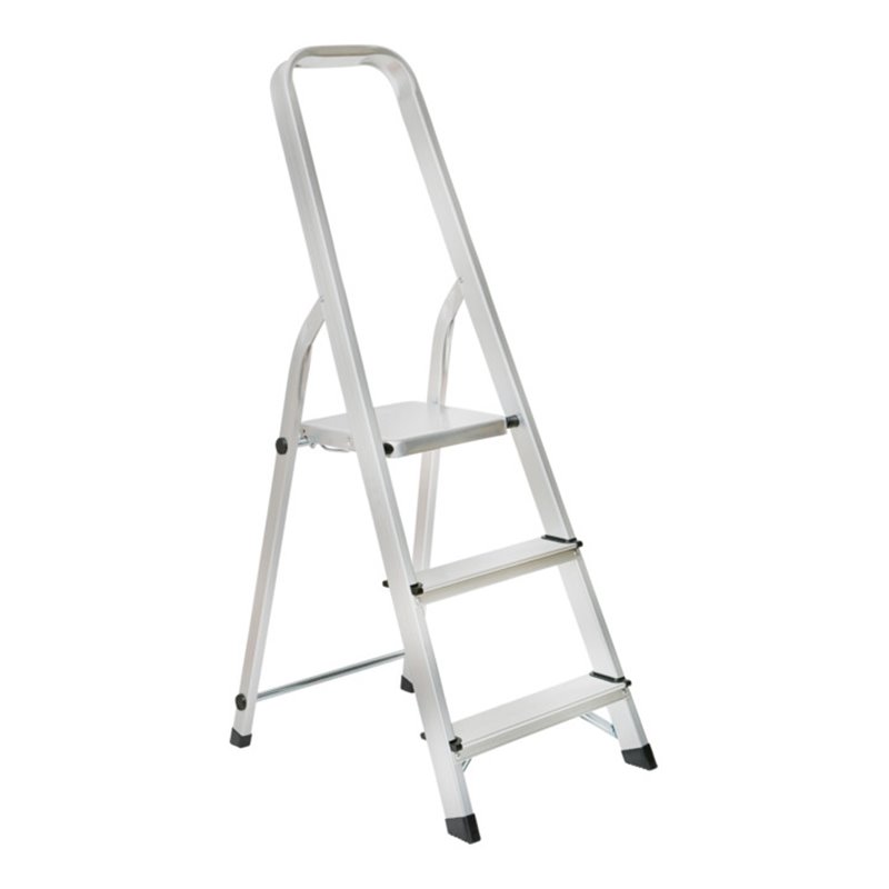 STIER Stehleiter mit Plattform einseitig begehbar 150 kg DIN EN 131