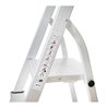 STIER Stehleiter mit Plattform einseitig begehbar 150 kg DIN EN 131