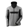 Mascot Jacke, Strick, k. Reißverschluss, Membra Strickpullover grau-meliert/schwarz