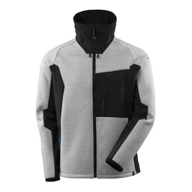 Mascot Jacke, Strick, mit Membran Strickjacke grau-meliert/schwarz