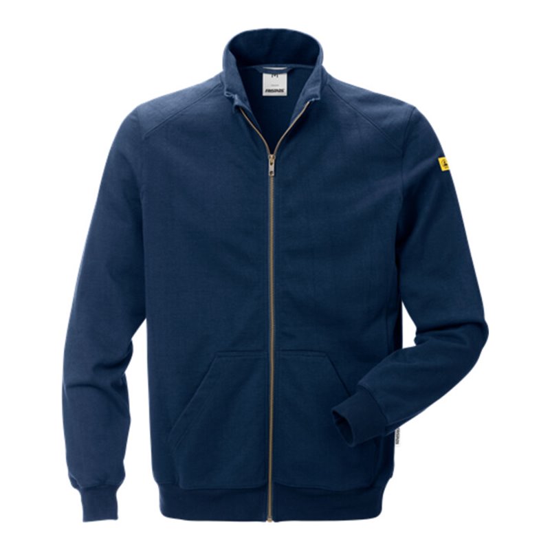Fristads ESD Sweatjacke 4080 XSM Dunkelblau (Herren)