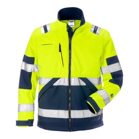 Fristads High Vis Softshell-Jacke Kl. 2 4083 WYH Dunkelblau (Herren)