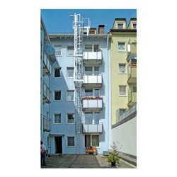 MUNK Mehrzügige Steigleitern Aluminium farblos eloxiert