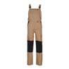 Planam Latzhose Canvas 320 khaki/schwarz