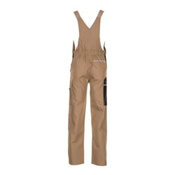 Planam Latzhose Canvas 320 khaki/schwarz