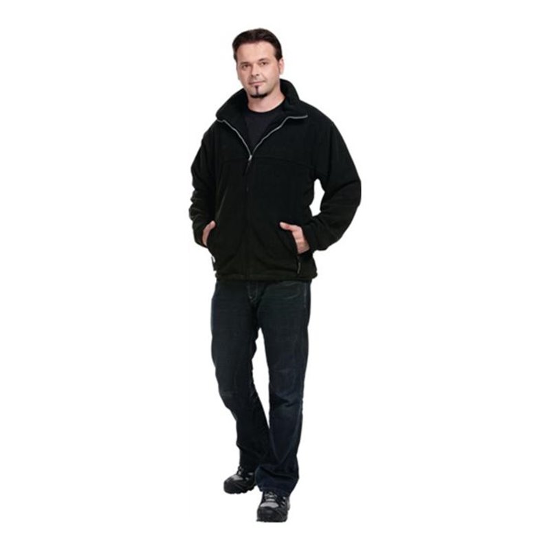 NOW Promat Fleecejacke Sportline winddicht schwarz