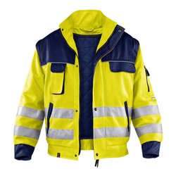 Kübler Wetter-Dress Jacke 1687 warngelb/dunkelblau