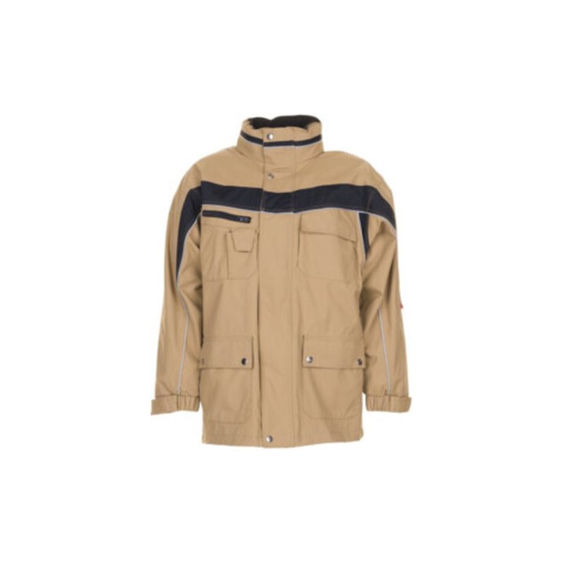 Planam Allwetterjacke Plaline sand/schwarz
