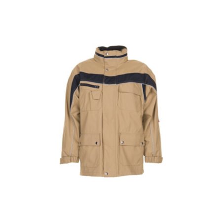 Planam Allwetterjacke Plaline sand/schwarz
