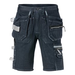 Fristads Stretch-Jeans-Shorts 2137 DCS Blau (Herren)