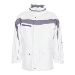 Planam Allwetterjacke Plaline weiß/zink