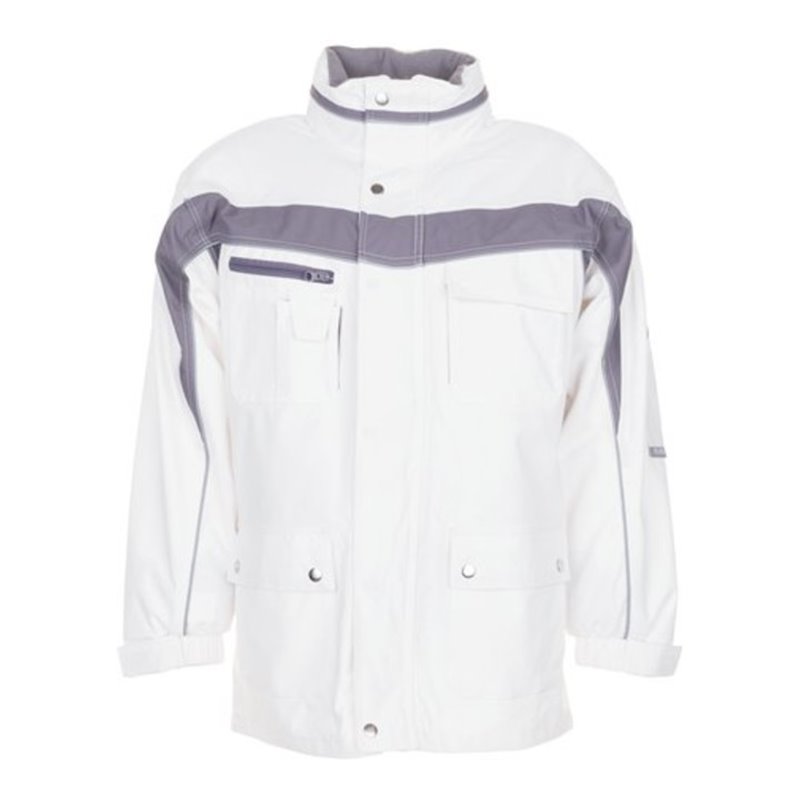 Planam Allwetterjacke Plaline weiß/zink